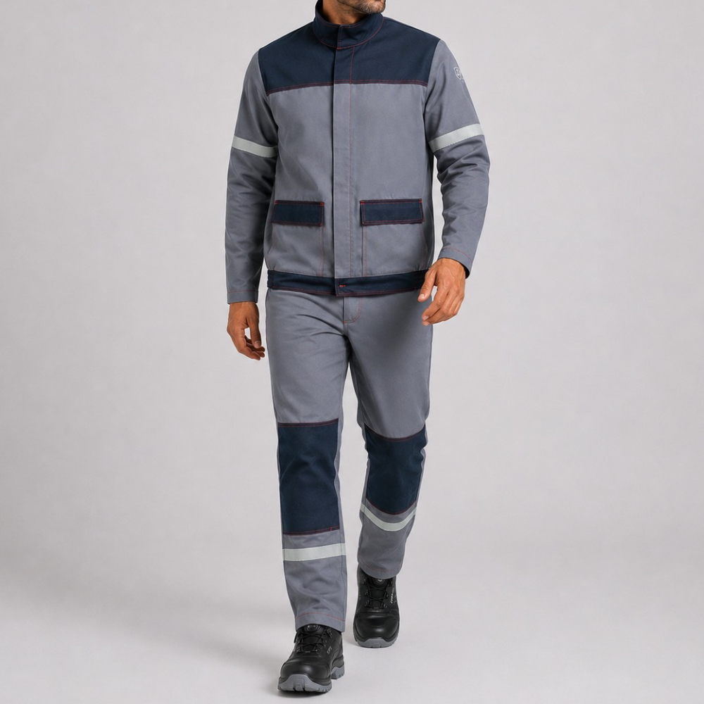 Schweißarbeitskleidung Schweißer Light — Set Jacke + Hose, flammhemmend EN ISO 11611 Klasse 1
