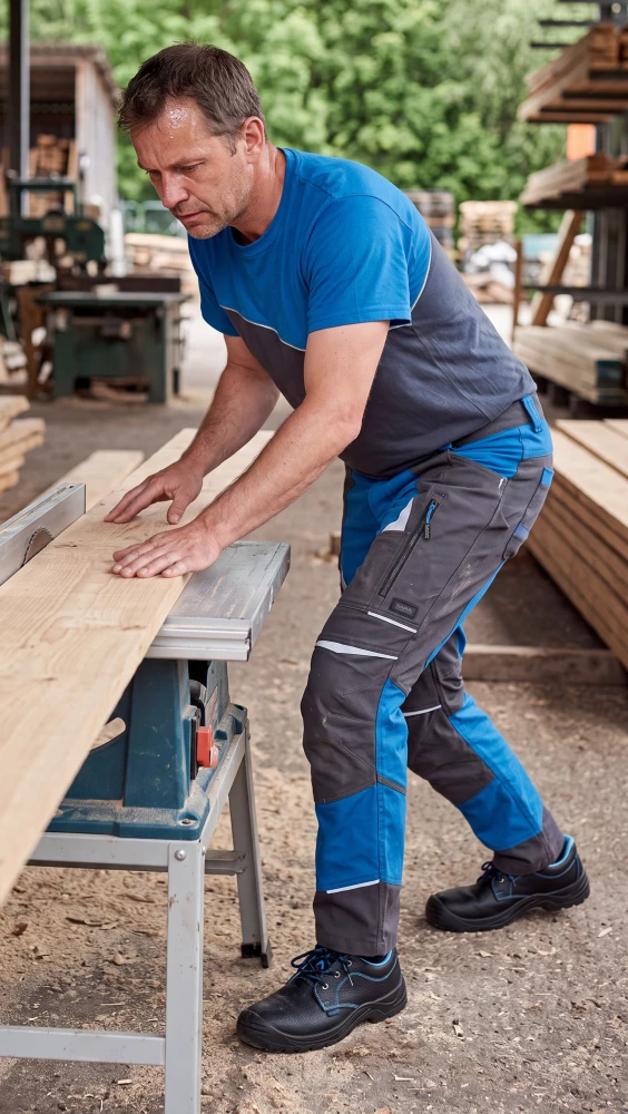 Elastische Arbeitskleidung — Set Baumwollhose Cottonflex + Arbeitsfleece Comfort Plus 350 g/m²