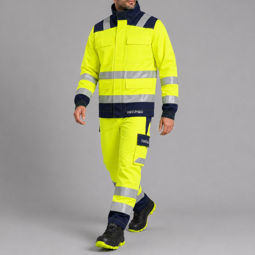 Multinorm-Arbeitskleidung EN ISO 20471 Klasse 3 — Set Jacke + Hose Multi Pro New 6in1